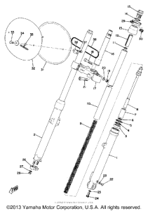 MX125B Передняя вилка