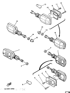 DT125LC Поворотники