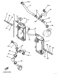 YZ125 Radiator. hose