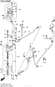 VL1500B Задний торм цилиндр