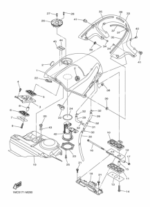 FJR1300A Топливный бак