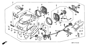 VFR750R Headlight set