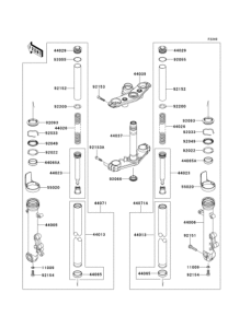 EX400 Передняя вилка