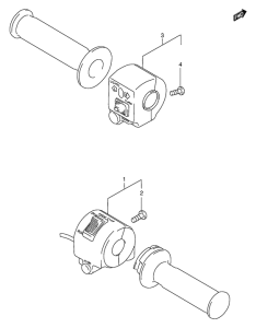 GN250 Рулевой переключатель