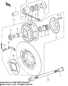 KZ650 Передняя втулка