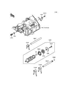 EX300 Валы и вилки переключения передач