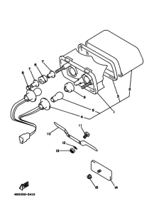 TRX850 Taillight unit ass`y