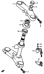 GSX-750 Траверса нижняя