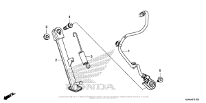 CBR500R (ABS) Подножка