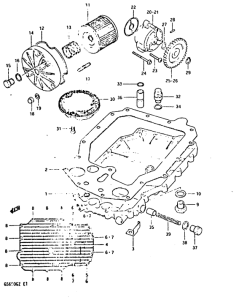 GS650 Oil pump-oil filter