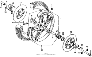 CB750 Front wheel 79