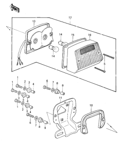 KZ1000 Taillight unit ass`y