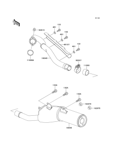 KLX250 Глушитель