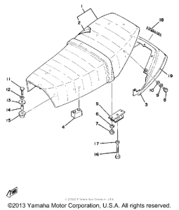SR500F Сиденье