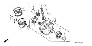 NX125 Crankshaft  / piston