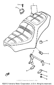 XJ650H Сиденье