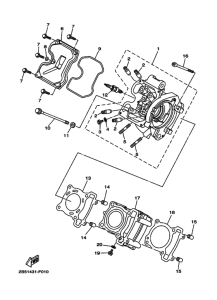 T135FI Головка цилиндров