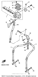 FZR600AC Главный тормозной цилиндр