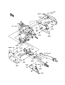 VN1700 Боковые обтекатели