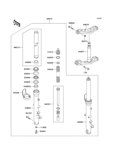 ZG1000 Вилка передней оси
