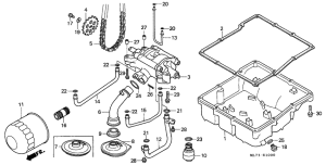 VFR750F Oil filter / oil pan /  oil pump