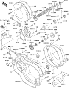 KX125 Engine cover(s)(1 / 2)