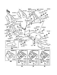 ZX900 Обтекатель нижний