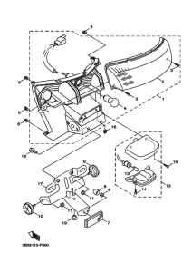 XF50 XF50X Taillight unit ass`y