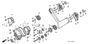 ST1100 Front cover / timing belt