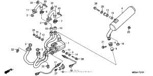 VFR800 Глушитель