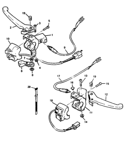 CW50 Handle switch. lever