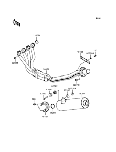 ZX1200 Глушитель
