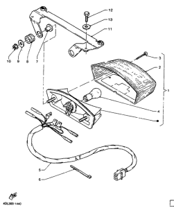 TZR125R Фонарь