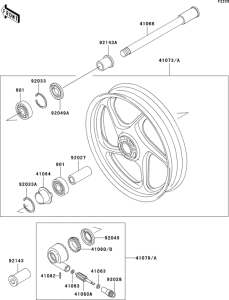 ZR1100 Переднее колесо
