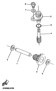TZR50 Engranaje de tacometro