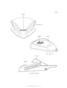 EX300 Decals (White)(Afs)