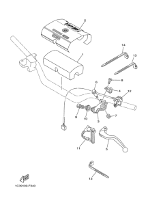 YZ250 Handle switch & lever