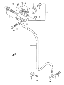 DR350 Передний тормозной цилиндр