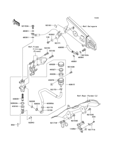 ZX600 Задний тормозной цилиндр