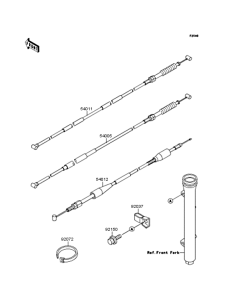 KX60 Тросы управления