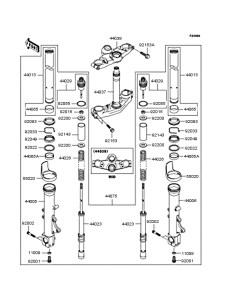 ZX1200 Передняя вилка