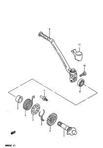 RM80 Ножной стартер