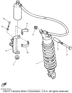 FZR1000GC Задняя подвеска