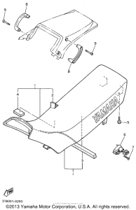 XT600EG Сиденье