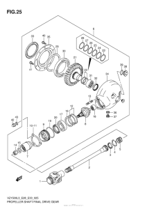 VZ1500 Propeller Shaft / final Drive Gear