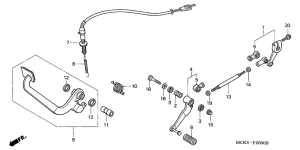 VT1100C2 Change pedal