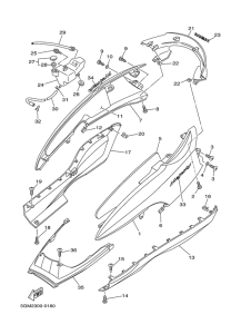 YP250 Боковые обтекатели