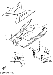 XC125 Stand. footrest