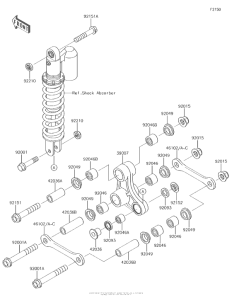 KX65 Задняя подвеска