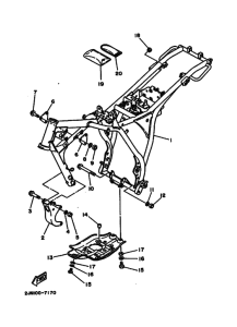 BW350 BW350U Frame comp